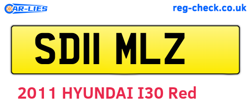 SD11MLZ are the vehicle registration plates.
