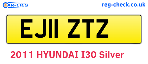 EJ11ZTZ are the vehicle registration plates.
