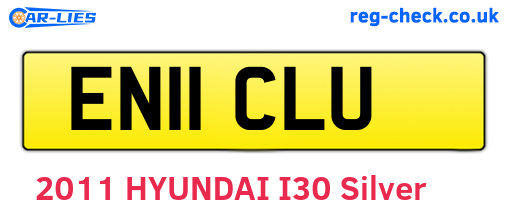 EN11CLU are the vehicle registration plates.