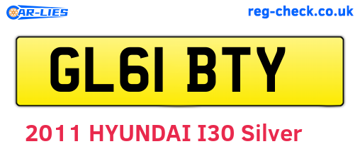 GL61BTY are the vehicle registration plates.