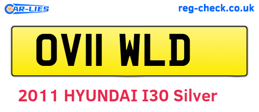OV11WLD are the vehicle registration plates.