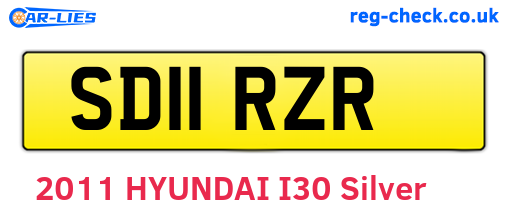 SD11RZR are the vehicle registration plates.