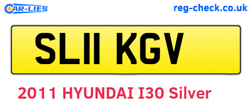 SL11KGV are the vehicle registration plates.