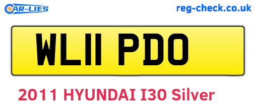 WL11PDO are the vehicle registration plates.