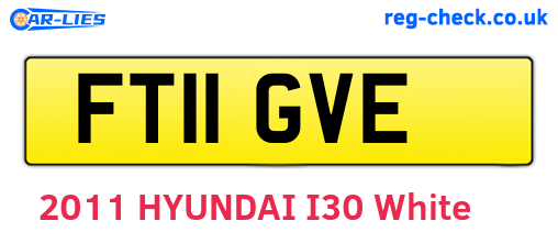 FT11GVE are the vehicle registration plates.