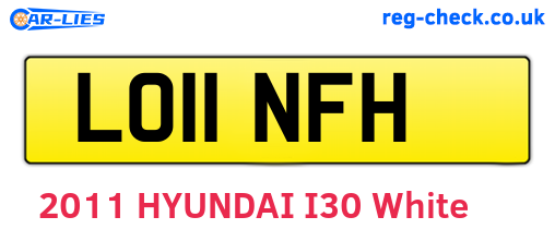 LO11NFH are the vehicle registration plates.
