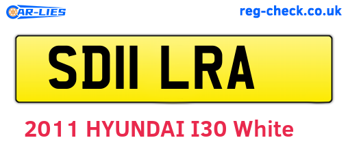 SD11LRA are the vehicle registration plates.