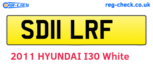 SD11LRF are the vehicle registration plates.