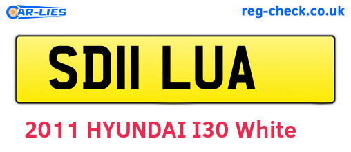 SD11LUA are the vehicle registration plates.