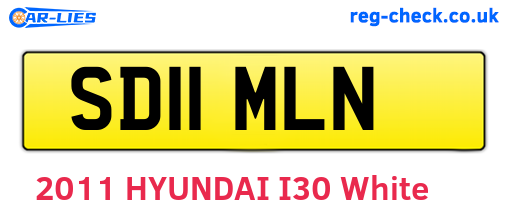 SD11MLN are the vehicle registration plates.