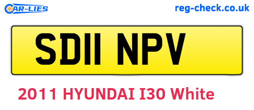 SD11NPV are the vehicle registration plates.