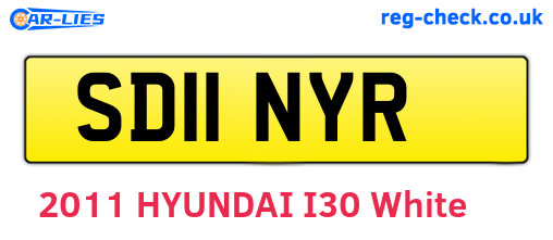 SD11NYR are the vehicle registration plates.