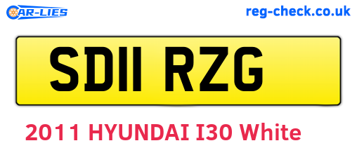 SD11RZG are the vehicle registration plates.