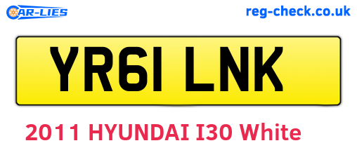YR61LNK are the vehicle registration plates.