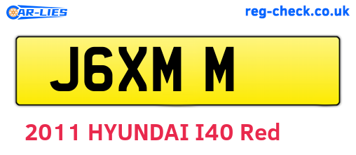 J6XMM are the vehicle registration plates.