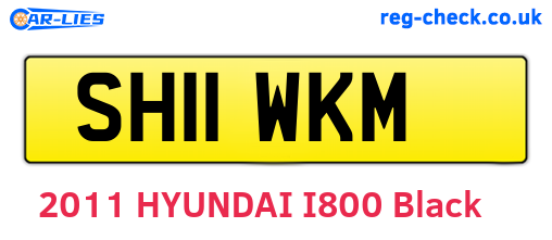 SH11WKM are the vehicle registration plates.