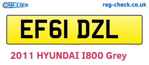 EF61DZL are the vehicle registration plates.
