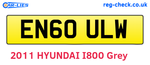EN60ULW are the vehicle registration plates.