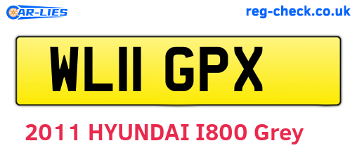 WL11GPX are the vehicle registration plates.