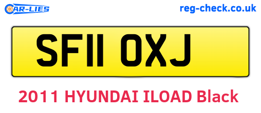 SF11OXJ are the vehicle registration plates.