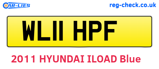 WL11HPF are the vehicle registration plates.