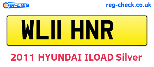 WL11HNR are the vehicle registration plates.