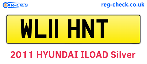 WL11HNT are the vehicle registration plates.