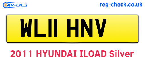 WL11HNV are the vehicle registration plates.