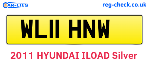 WL11HNW are the vehicle registration plates.