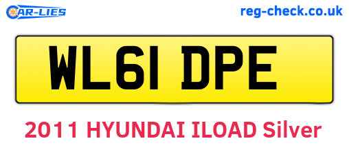 WL61DPE are the vehicle registration plates.