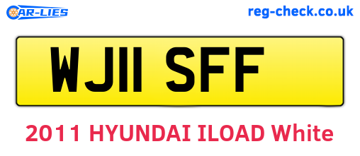 WJ11SFF are the vehicle registration plates.