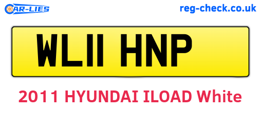 WL11HNP are the vehicle registration plates.