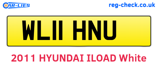 WL11HNU are the vehicle registration plates.
