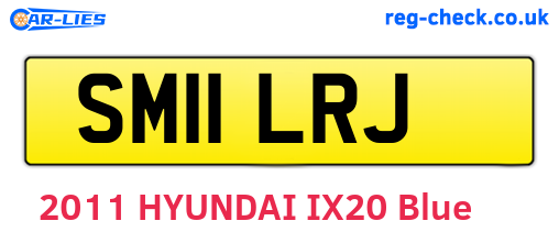 SM11LRJ are the vehicle registration plates.