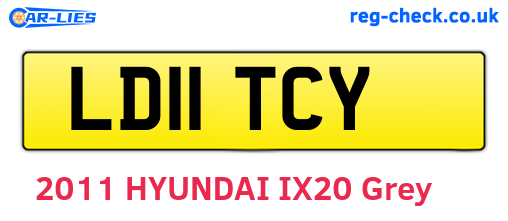 LD11TCY are the vehicle registration plates.