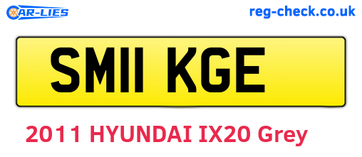 SM11KGE are the vehicle registration plates.