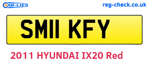 SM11KFY are the vehicle registration plates.