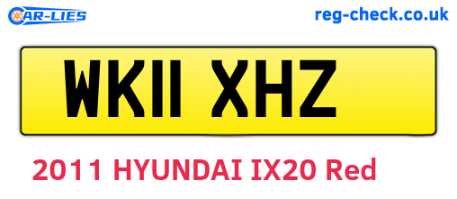 WK11XHZ are the vehicle registration plates.
