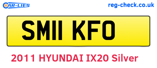 SM11KFO are the vehicle registration plates.