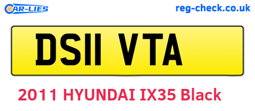 DS11VTA are the vehicle registration plates.
