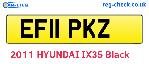 EF11PKZ are the vehicle registration plates.