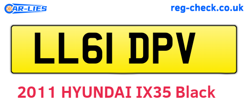 LL61DPV are the vehicle registration plates.