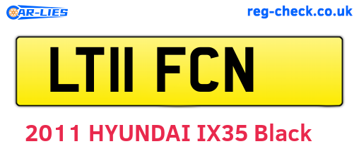 LT11FCN are the vehicle registration plates.