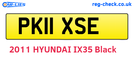 PK11XSE are the vehicle registration plates.