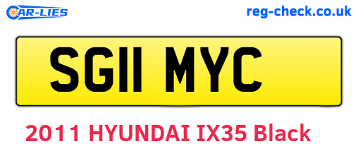 SG11MYC are the vehicle registration plates.