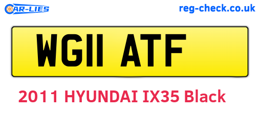 WG11ATF are the vehicle registration plates.