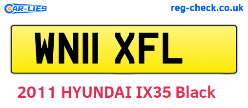 WN11XFL are the vehicle registration plates.