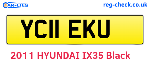 YC11EKU are the vehicle registration plates.