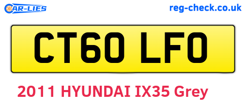 CT60LFO are the vehicle registration plates.