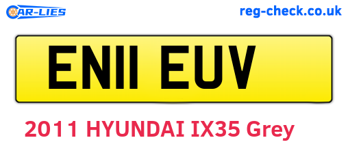 EN11EUV are the vehicle registration plates.